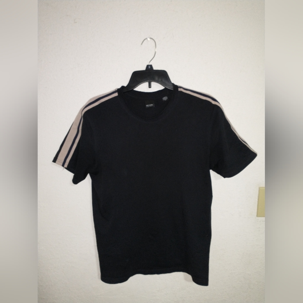Only & Sons Sport Stripe Navy T Shirt Size S